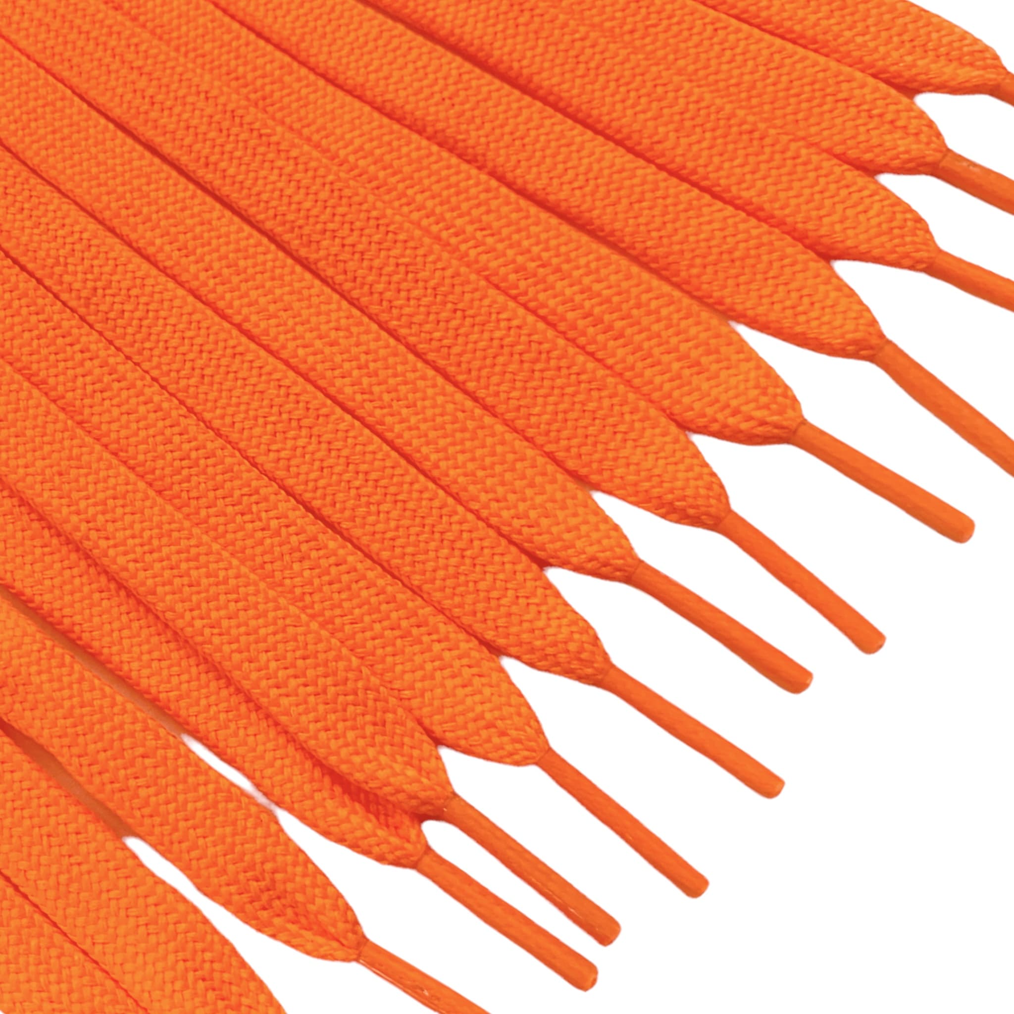 Stars Laces - Neon Orange Stars on Black (1 Pair Pack) Shoelaces | Unisex by Shoelaces Express