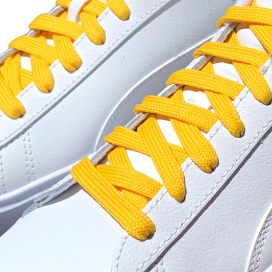 Game Athletic Gold Laces in White Puma Sneakers