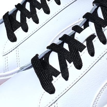 Game Classic Black Laces in White Puma Sneakers