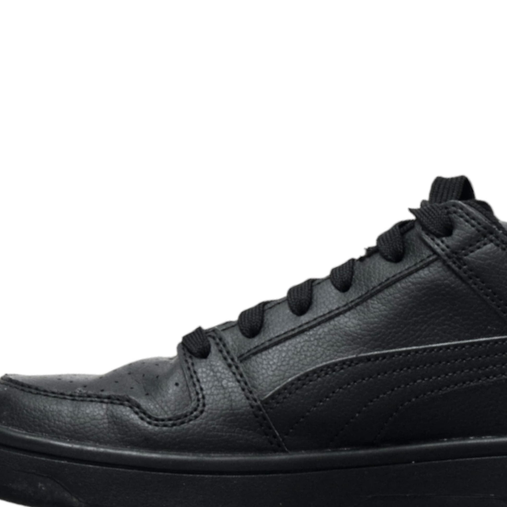Game Black Shoelaces in a Black Puma Sneaker