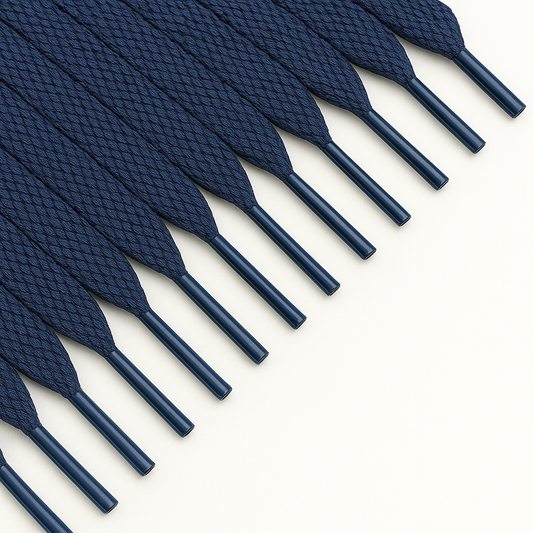 Navy Blue Shoelaces - 12 pairs
