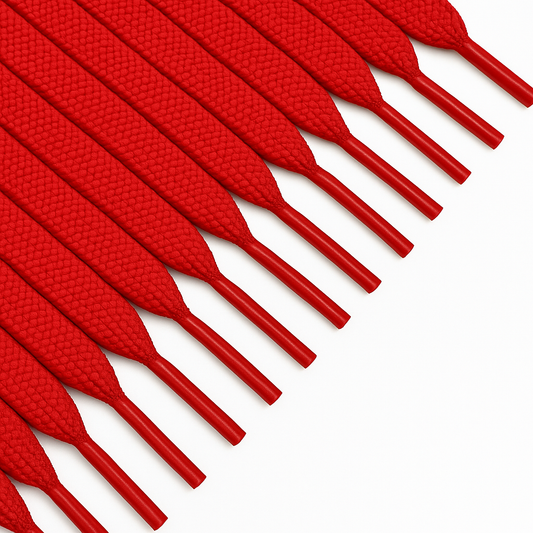 Red Shoelaces 54" - 12 pairs